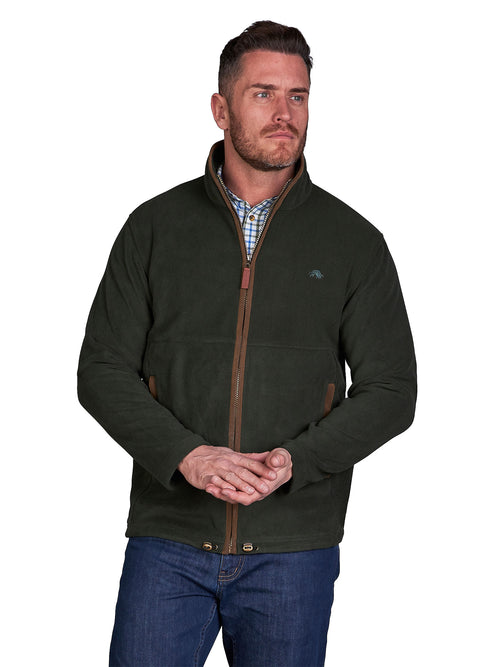 Fleece Zip Through Jacket - Forest