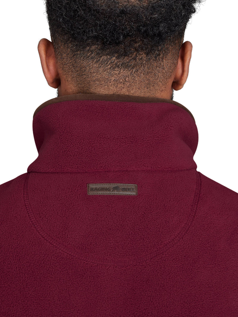 Fleece Gilet - Burgundy