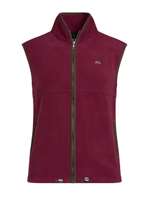 Fleece Gilet - Burgundy