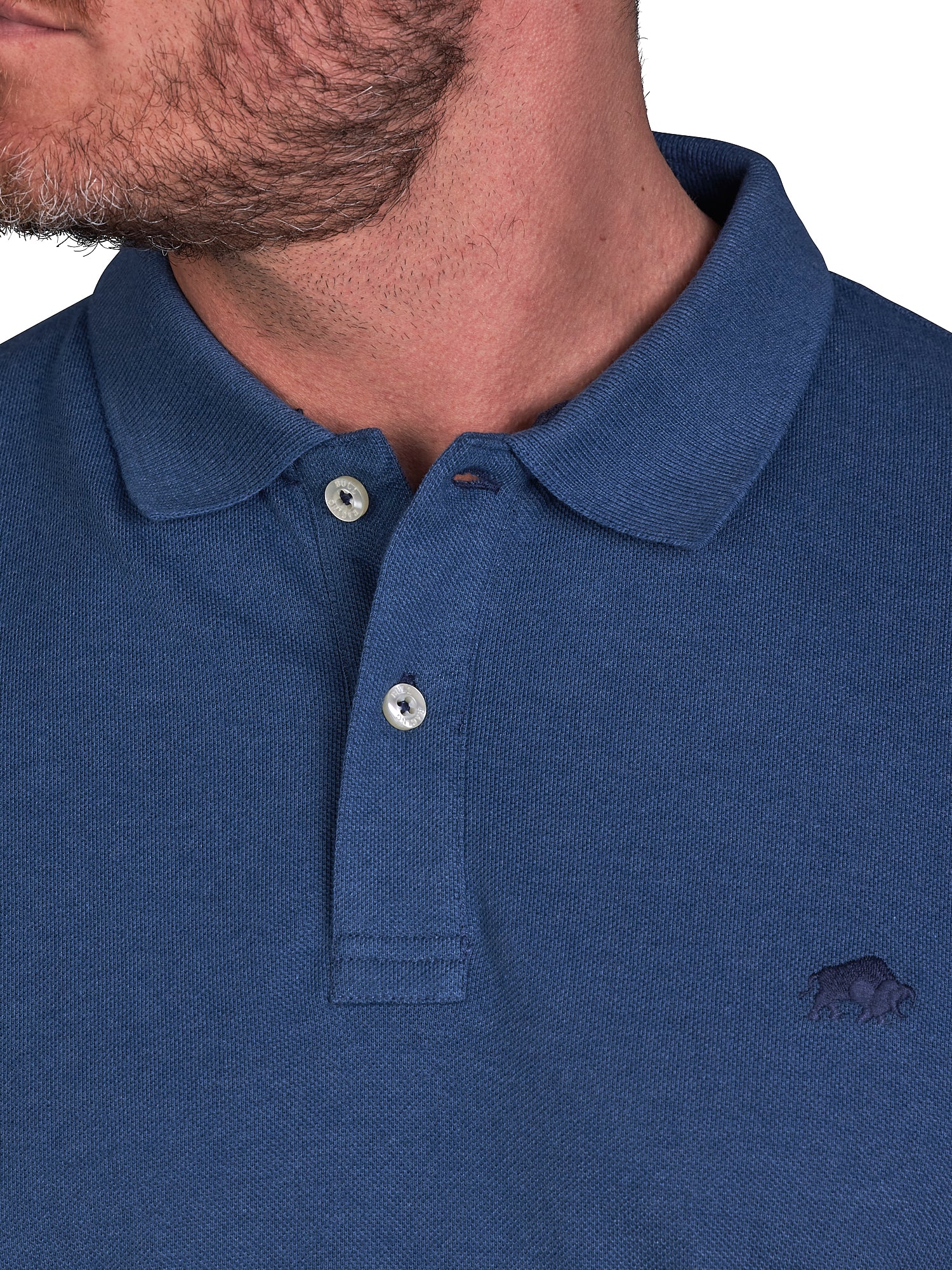 Classic Organic Polo Denim Raging Bull Clothing