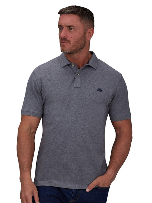 Classic Organic Polo - Grey Marl