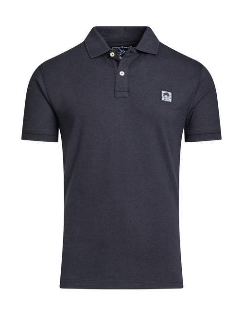 Patch Jersey Polo - Black