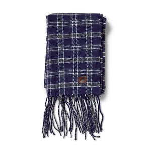 Plaid Scarf - Navy