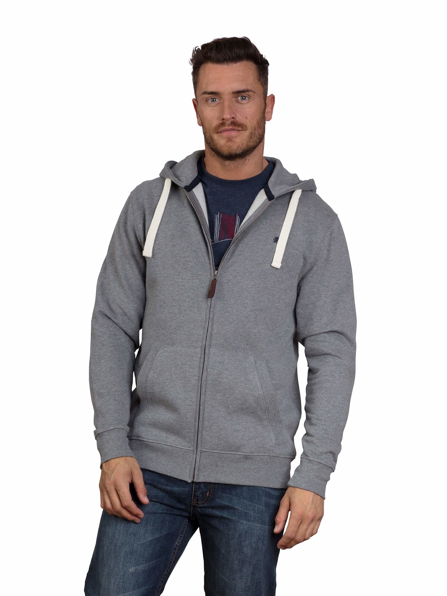 Mens grey hotsell pullover hoodie