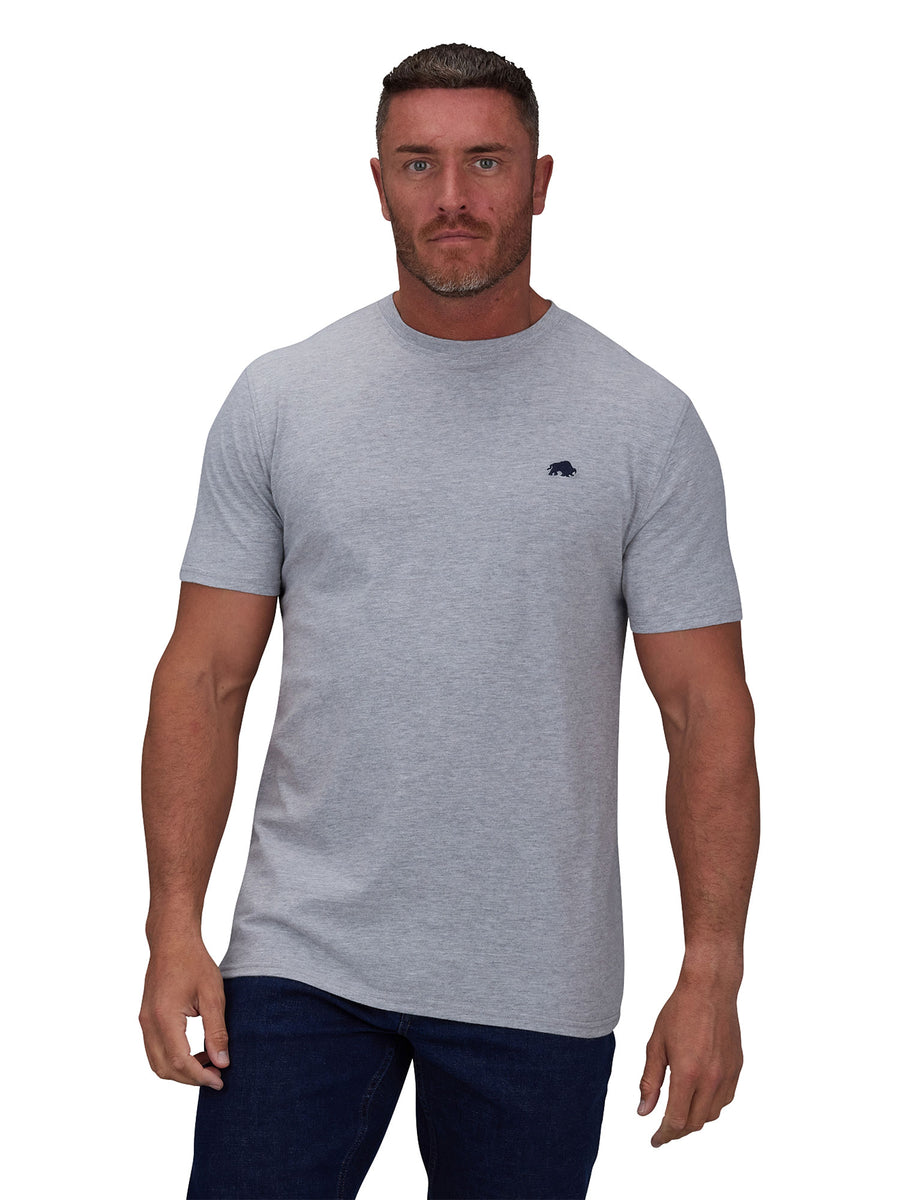 Classic Organic T-Shirt - Grey Marl – Raging Bull Clothing