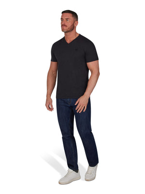 Classic Organic V Neck T-Shirt - Black