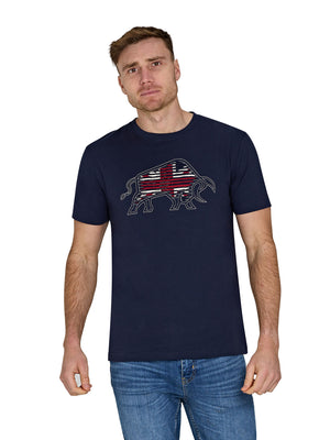 Slash Bull T-Shirt - Navy