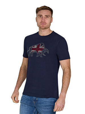 Slash Bull T-Shirt - Navy