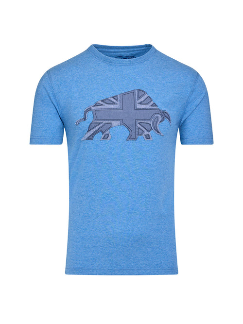 Union Jack Bull T-Shirt - Denim Blue