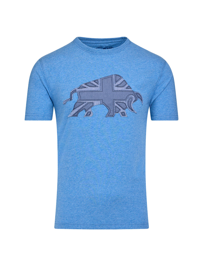 Union Jack Bull T-Shirt - Denim Blue