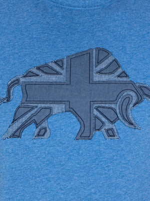 Union Jack Bull T-Shirt - Denim Blue