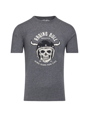 Work Hard Ride Easy T-Shirt - Charcoal