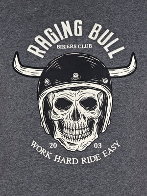 Work Hard Ride Easy T-Shirt - Charcoal