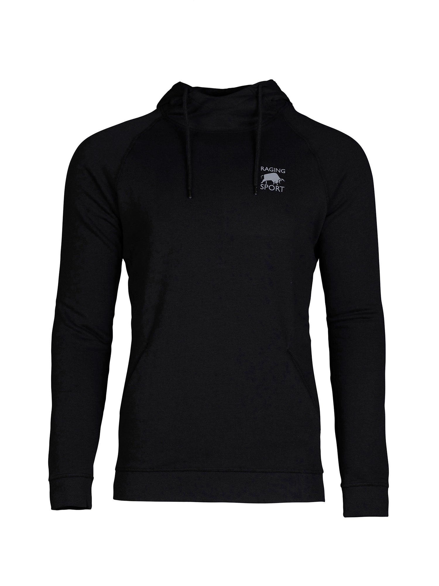 Mens black overhead clearance hoodie