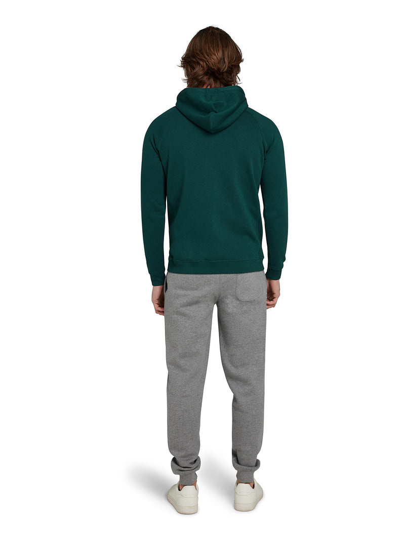 Zip Through Hoodie - Forest