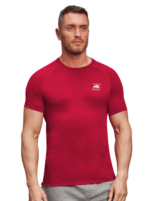 Performance Back Print T-Shirt - Red