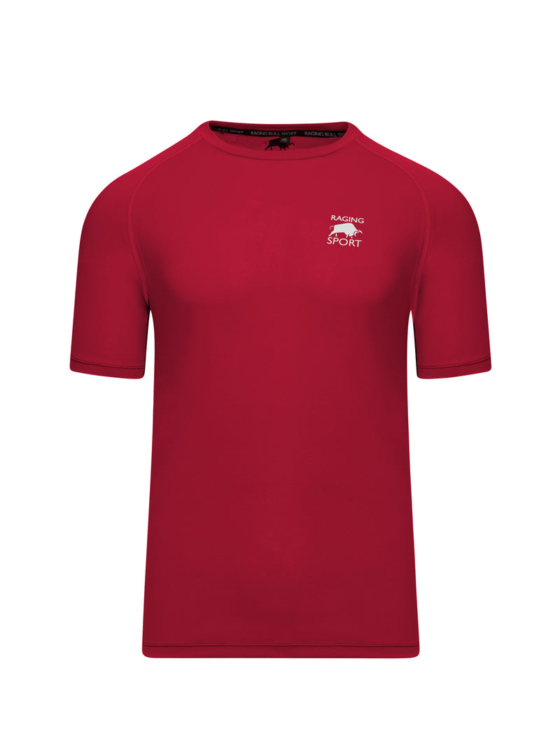 Performance Back Print T-Shirt - Red