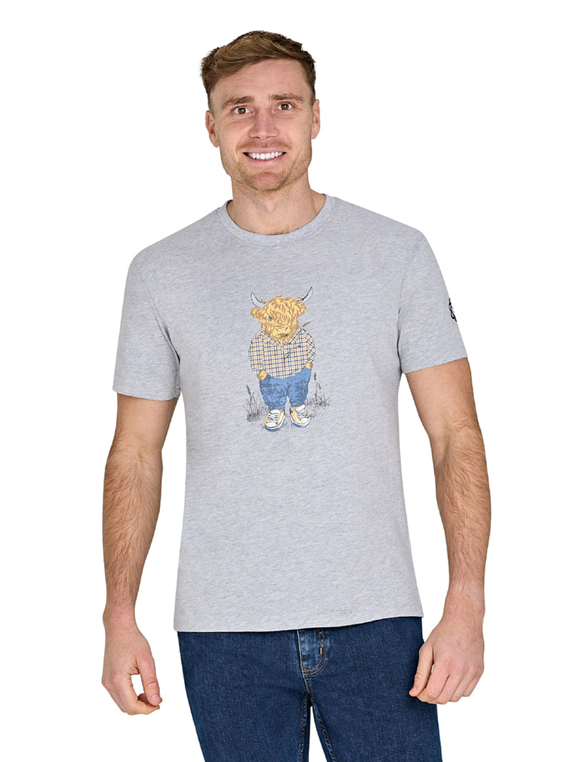 YFC Bully Boy Farmer T-Shirt - Grey Marl