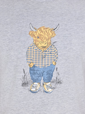 YFC Bully Boy Farmer T-Shirt - Grey Marl