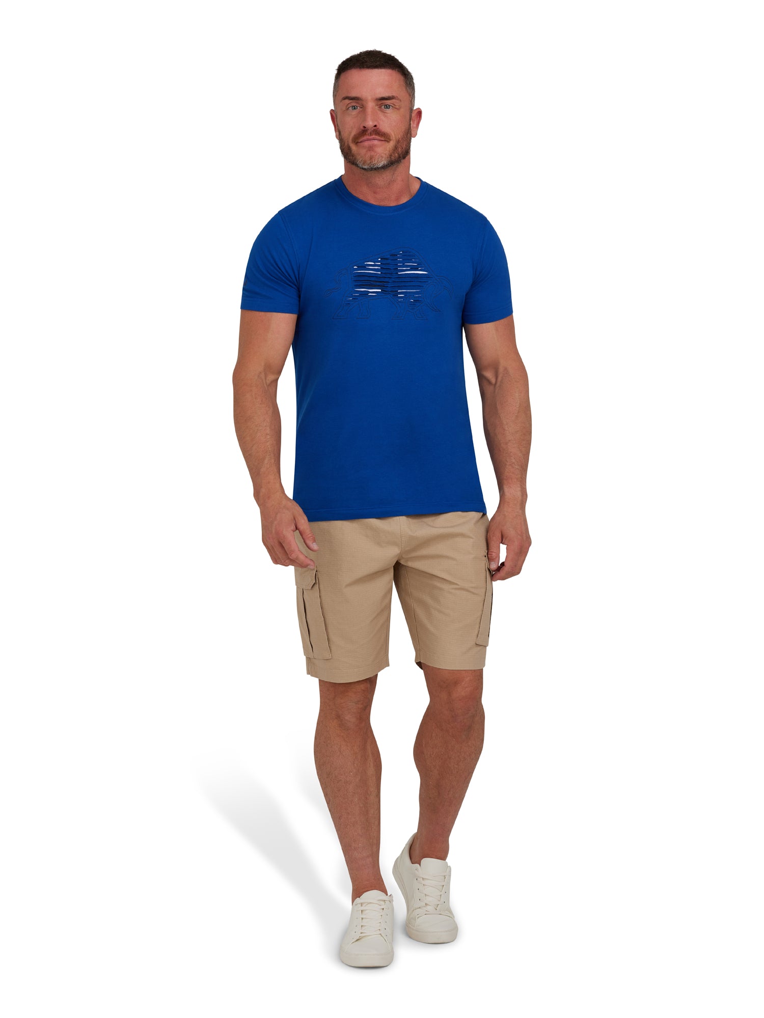 Slash Bull T-Shirt - Cobalt – Raging Bull Clothing