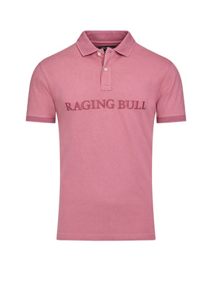 Tonal Embroidered Pique Polo - Rose