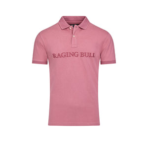 Tonal Embroidered Pique Polo - Rose