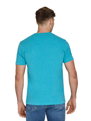 Raging Bull Tonal Embroidery T-Shirt - Light Blue