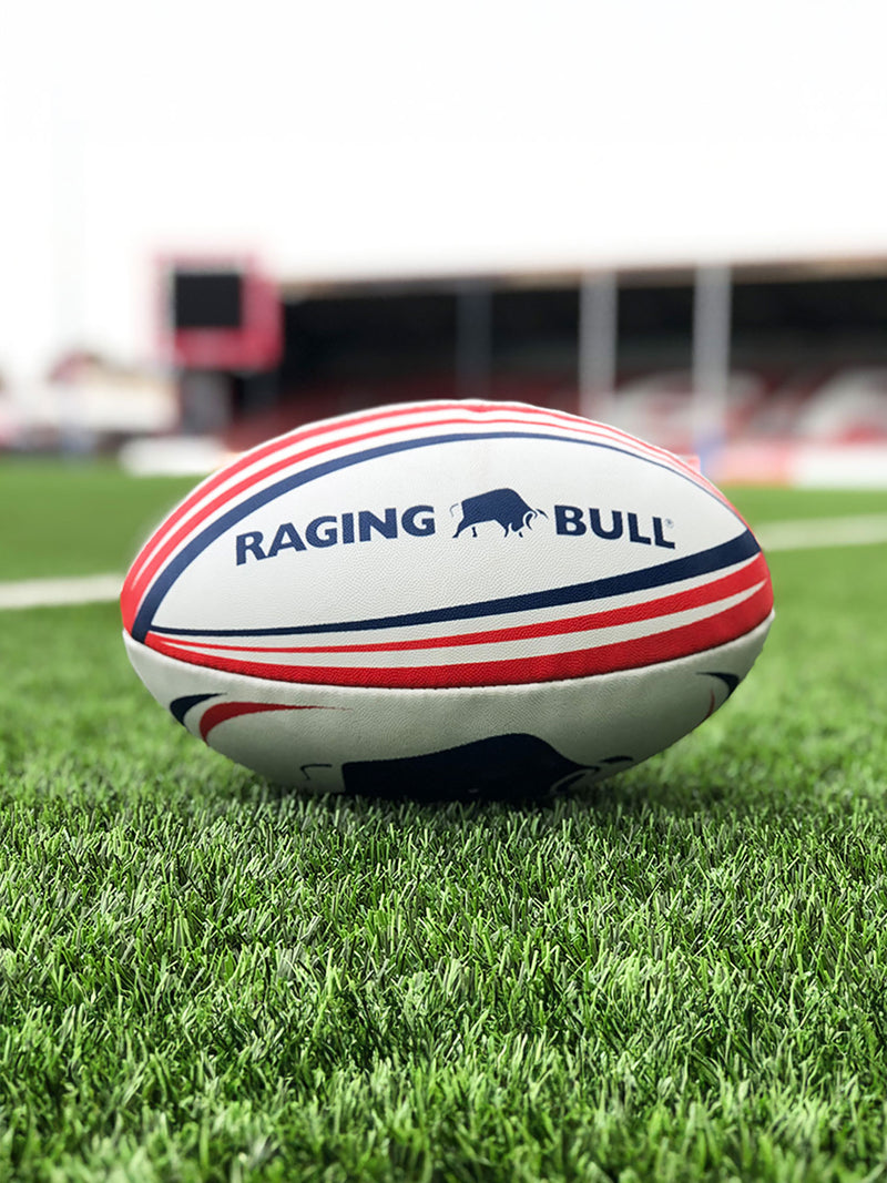 Raging Bull Rugby Ball Size 5 - White